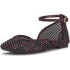 image:imageJessica Simpson Womens Laelli Embellished Ballet FlatCherry Mahogany Fishnet
