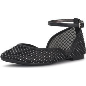 image:imageJessica Simpson Womens Laelli Embellished Ballet FlatBlackBlack Fishnet