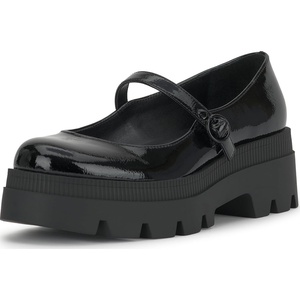 image:imageJessica Simpson Womens Uvelia Platform Mary JaneBlack Crinkled Patent