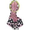 image:imageJessica Simpson Womens Olivine Bow Heeled SandalBlackWhiteLilac Satin
