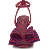 image:imageJessica Simpson Womens Olivine Bow Heeled SandalBlue Red Combo Stripe Satin