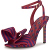 image:imageJessica Simpson Womens Olivine Bow Heeled SandalBlue Red Combo Stripe Satin