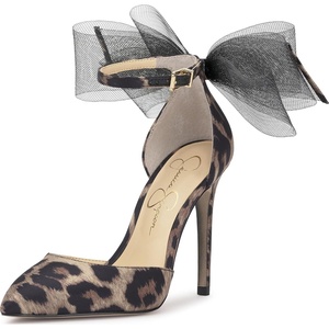 image:imageJessica Simpson Phindies Tulle Bow PumpSafari Cloudy Leopard