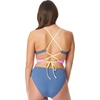 image:imageJessica Simpson Gardenia Paradise Tie Waist OnePieceNavySol