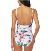 image:imageJessica Simpson Gardenia Paradise Tie Waist OnePieceWhite Multi