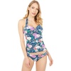 image:imageJessica Simpson Gardenia Paradise Bow Halter Tankini TopNavy Multi Tankini