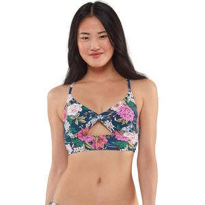 image:imageJessica Simpson Gardenia Paradise Halter Bra TopNavy Cutout Top