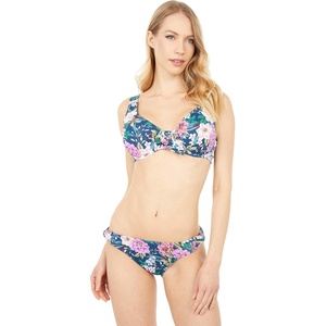 image:imageJessica Simpson Gardenia Paradise HighWaisted Tie BottomsDark Navy Multi