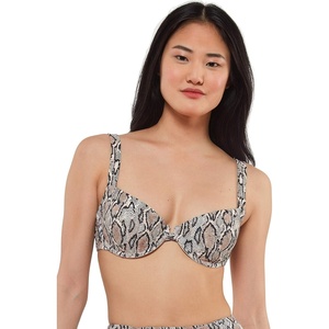image:imageJessica Simpson Snake Charmer Side Shirred Hipster BottomsSnake Underwire Bikini Top