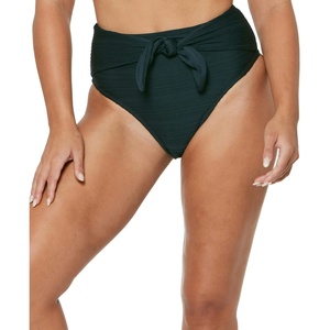 image:imageJessica Simpson Womens Mix amp Match Solid Spring Bikini Swimsuit Separates Top amp BottomBlack High Waisted