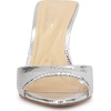 image:imageJessica Simpson Womens Dravie High Heel SandalsSilver Metallic Snake