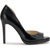 image:imageJessica Simpson Womens Kimli Peep Toe PumpsBlack Metallic Snake Print