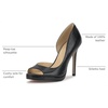 image:imageJessica Simpson Womens Kimli Peep Toe PumpsBlack Metallic Snake Print