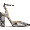 image:imageJessica Simpson Womens Nazela Pointed Toe PumpsChrome Metallic Snake