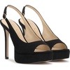 image:imageJessica Simpson Womens Sibilla Slingback Platform PumpsBlack Supreme Microsuede