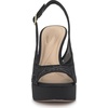 image:imageJessica Simpson Womens Sibilla Slingback Platform PumpsBlackPewter Lurex Lace