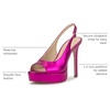 image:imageJessica Simpson Womens Sibilla Slingback Platform PumpsBright Fuchsia