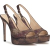 image:imageJessica Simpson Womens Sibilla Slingback Platform PumpsBronze Multi Speckled Snake Print