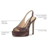 image:imageJessica Simpson Womens Sibilla Slingback Platform PumpsBronze Multi Speckled Snake Print