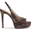 image:imageJessica Simpson Womens Sibilla Slingback Platform PumpsBronze Multi Speckled Snake Print
