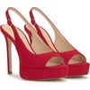 image:imageJessica Simpson Womens Sibilla Slingback Platform PumpsRed Muse Supreme Microsuede
