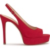 image:imageJessica Simpson Womens Sibilla Slingback Platform PumpsRed Muse Supreme Microsuede