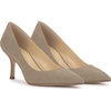 image:imageJessica Simpson Womens Voemi Pointed Toe PumpsLight Grey Supreme Microsuede