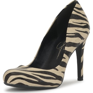 image:imageJessica Simpson Womens Calie Classic PumpsBone Combo Crackled Shimmer Zebra