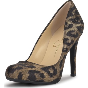 image:imageJessica Simpson Womens Calie Classic PumpsGolden Copper Wild Cat