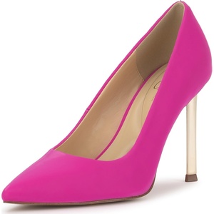 image:imageJessica Simpson Womens Kheloe Pointed Toe PumpsBright Fuchsia Sateen