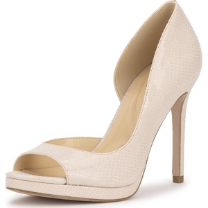 image:imageJessica Simpson Womens Kimli Peep Toe PumpsChalk