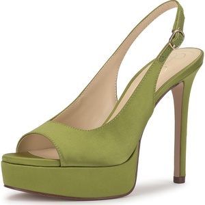 image:imageJessica Simpson Womens Sibilla Slingback Platform PumpsBotanical Green Satin