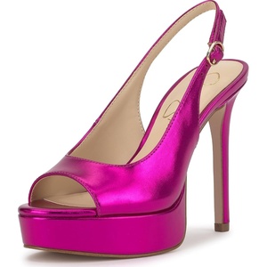 image:imageJessica Simpson Womens Sibilla Slingback Platform PumpsBright Fuchsia