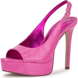 image:imageJessica Simpson Womens Sibilla Slingback Platform PumpsBright Pink Grand Crocco