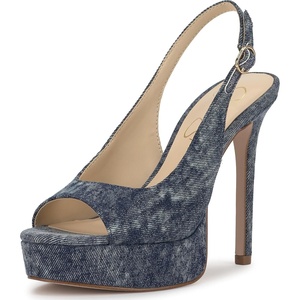 image:imageJessica Simpson Womens Sibilla Slingback Platform PumpsShadow Blue