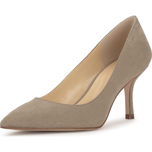 image:imageJessica Simpson Womens Voemi Pointed Toe PumpsLight Grey Supreme Microsuede