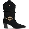image:imageJessica Simpson Womens Hanie Western Slouch BootiesBlackBlack Suede