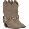 image:imageJessica Simpson Womens Hanie Western Slouch BootiesLight Grey Suede