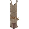 image:imageJessica Simpson Womens Hanie Western Slouch BootiesLight Grey Suede
