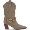 image:imageJessica Simpson Womens Hanie Western Slouch BootiesLight Grey Suede