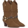 image:imageJessica Simpson Womens Hanie Western Slouch BootiesSafari Brown Suede