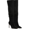 image:imageJessica Simpson Womens Olyra Over The Knee Slouch BootsBlack Stretch Microsuede