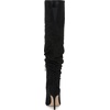 image:imageJessica Simpson Womens Olyra Over The Knee Slouch BootsBlack Stretch Microsuede