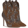 image:imageJessica Simpson Womens Palieve Pointed Toe Western BootiesLight Hickory Suede
