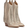 image:imageJessica Simpson Womens Paredisa Embellished Fringe Western BootiesChampagne Shimmer Sand