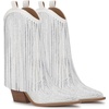 image:imageJessica Simpson Womens Paredisa Embellished Fringe Western BootiesWhite