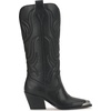 image:imageJessica Simpson Womens Zuliena Pointed Cap Toe Western BootsBlack Faux Soft Nappa Silk