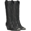 image:imageJessica Simpson Womens Zuliena Pointed Cap Toe Western BootsBlack Faux Soft Nappa Silk