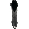 image:imageJessica Simpson Womens Zuliena Pointed Cap Toe Western BootsBlack Faux Soft Nappa Silk