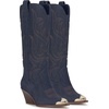 image:imageJessica Simpson Womens Zuliena Pointed Cap Toe Western BootsIndigo Denim